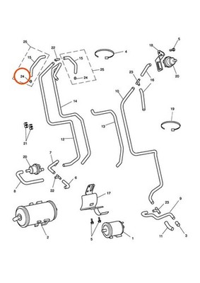 Triumph T1241250 - Evaporative Loss Control Purge Restrictor