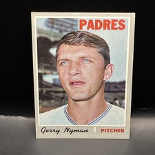 1970 Topps #644 Gerry Nyman San Diego Padres Vintage High Number Baseball Card