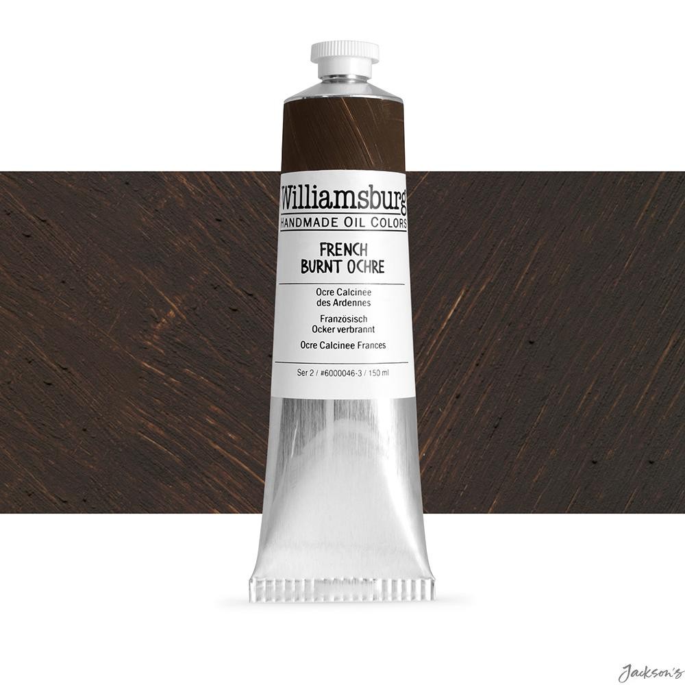 Williamsburg Oil Paint Premium Linseed Oil 148ml French Burnt Ochre Colour