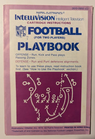 NFL Football Intellivision Video Game 1979 Complete in Box CIB Tested Ships Fast