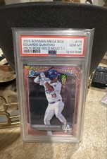 2025 Bowman - Chrome Prospects Eduardo Quintero #BCP-115 Rose Gold Mojo...PSA 10
