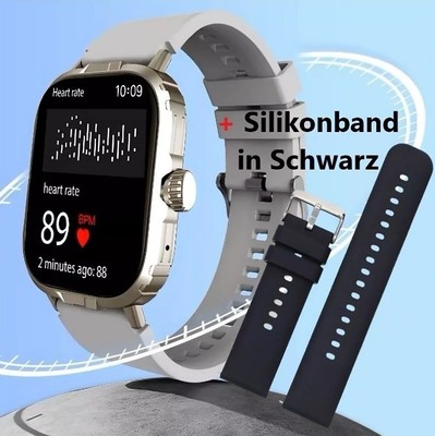 F5 Smartwatch 2.01'' Fitness Sport Tracker Uhr Herz Schlaf Überwachung Blutdruck 
