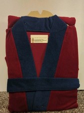 Vintage Mckenzie Imperial Red And Blue Mens Robe One Size (Rk)