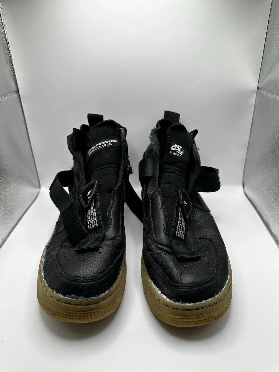 Nike Air Force 1 Utility Mid Black Half Blue for Sale