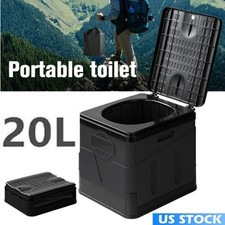 20L Portable Folding Toilet Seat For Camping Toilet Travel Hiking Outdoor Potty 