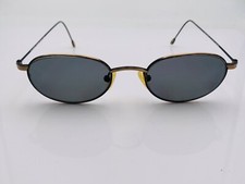 Vintage Advantage Eyewear 9592 Brown Metal Oval Sunglasses Korea FRAMES ONLY