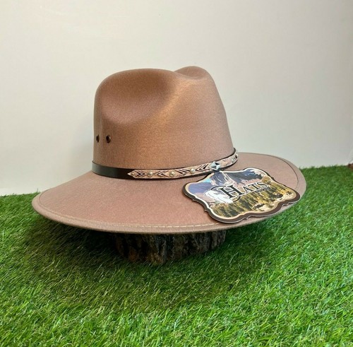 Men Women Western Cowboy Hat Faux Wide 