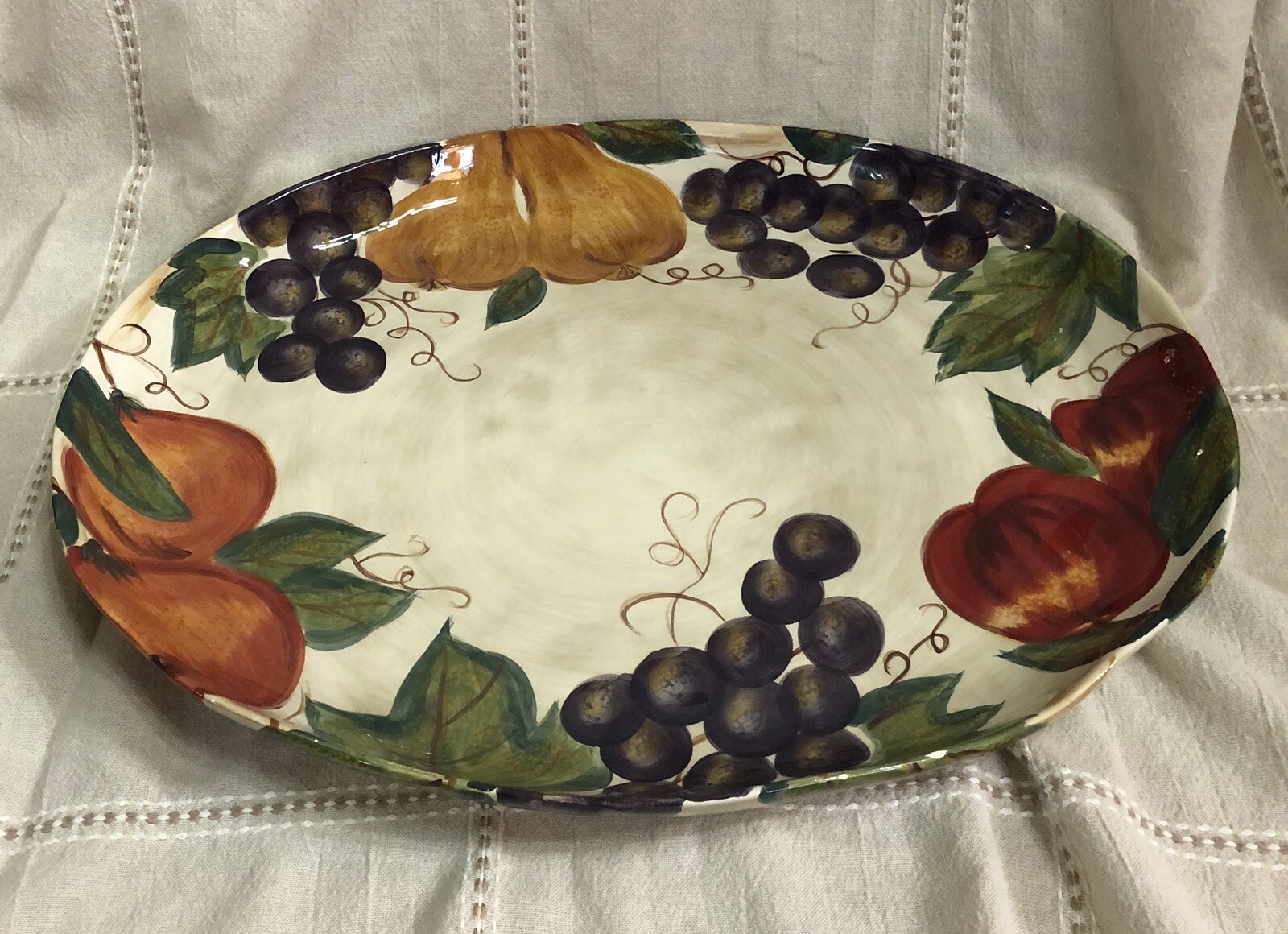 Tabletops Unlimited Extra Large Oval Serving Platter 18" eBay