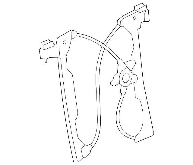 Regulador de ventana manual delantero izquierdo genuino GM 2006-2011 Chevrolet HHR 22714332 Foto 2 de 3