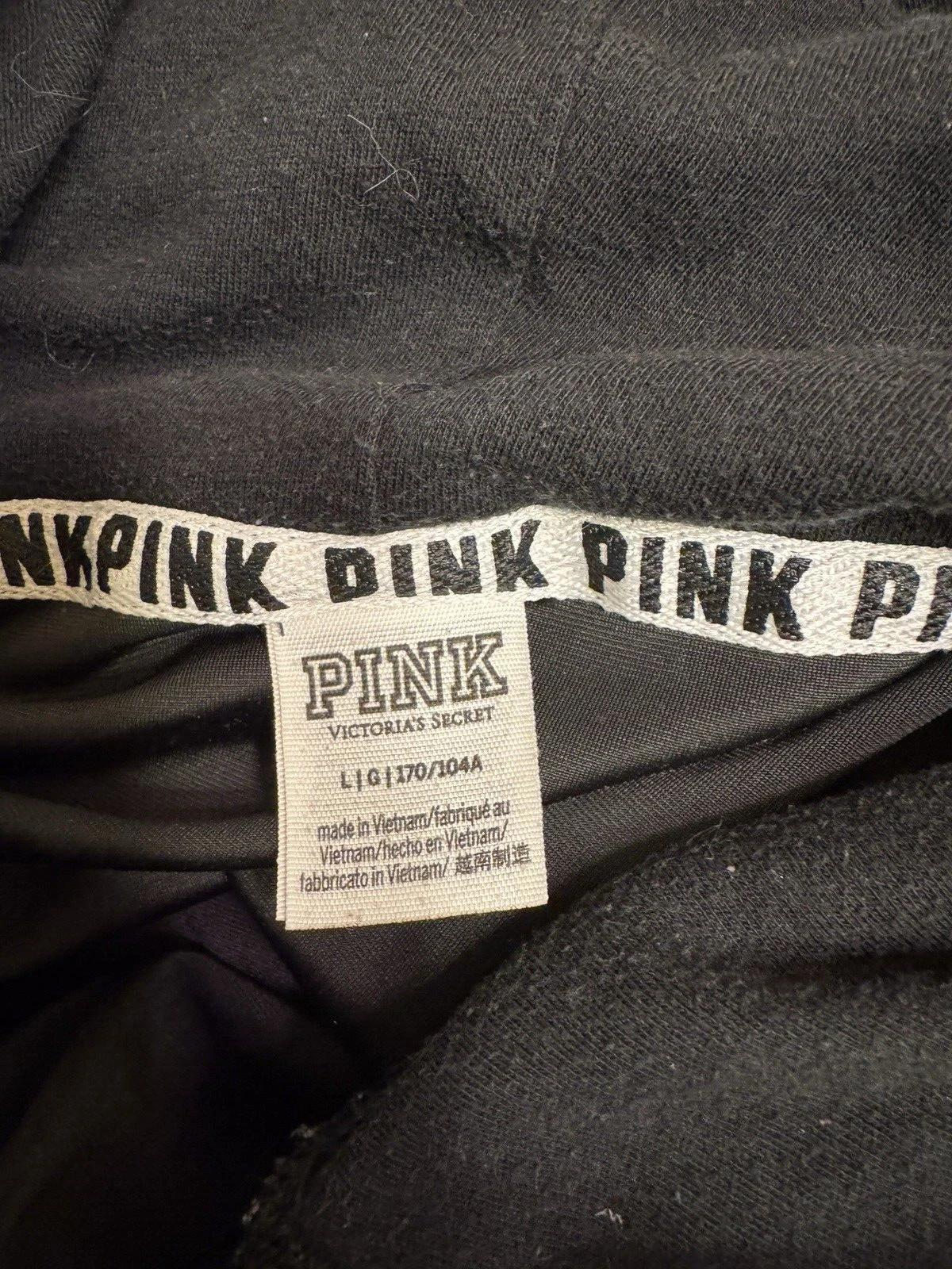 victoria-secret-vs velour dog logo full zip crop hoodie
