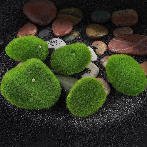 Fake Moss Stone Rocks Grass Simulation Plant Micro Landscape Aquarium Orna FAST