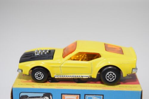 A94 1:64 3 INCH MATCHBOX SUPERFAST 44 FORD MUSTANG BOSS YELLOW MIB - Bild 3 von 16