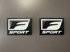 Black F Sport Fender Badges Fits Lexus IS300 IS350 2021 2022 2023 2024 2025