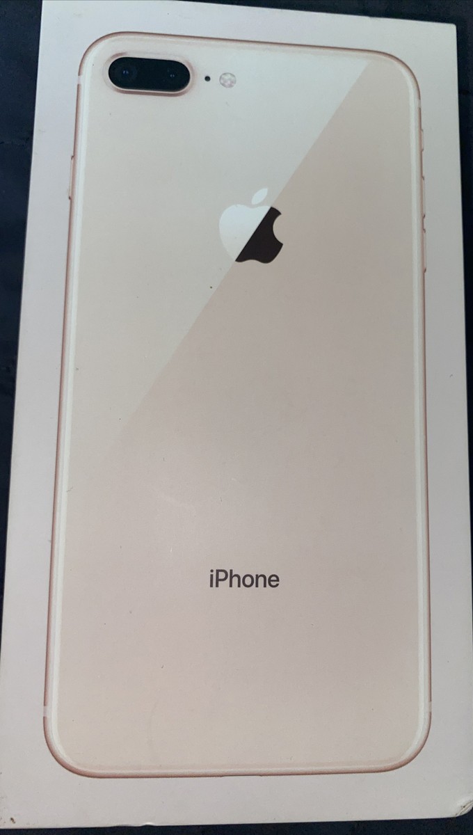 Apple iPhone 8 Plus 64GB GOLD - EMPTY BOX ONLY ~ Manual
