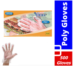 viking poly disposable gloves