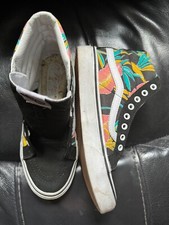 Vans Sk8-Hi Top Multi Tropical Girls sz 6.5 Lace-Up. Skate. Hawaiian Aloha theme