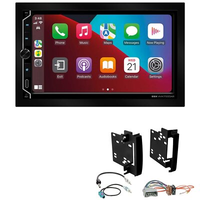 ESX Autoradio Apple CarPlay Android Auto für Jeep Wrangler III ab 2007 schwarz