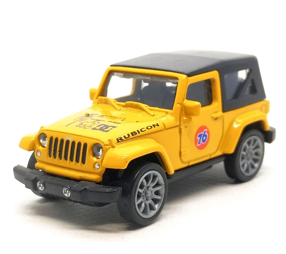 Custom Car from MJ Jeep Wrangler Rubicon (Changed Wheels + Sicker) 1:64 3" C055 - Image 3 of 4