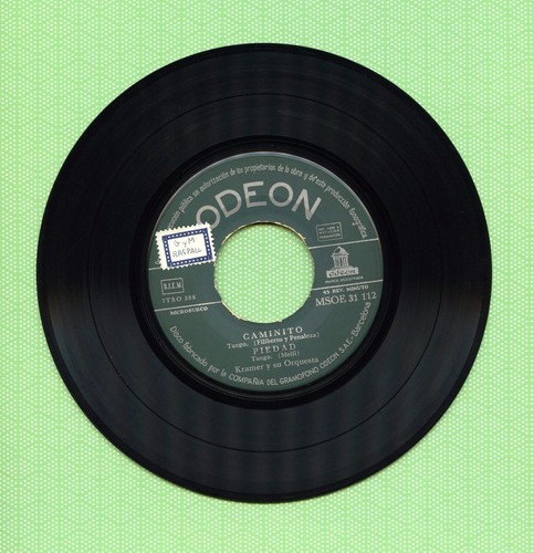 KRAMER Y SU ORQUESTA / La Campanella / ODEON MSOE 31.112 Press Spain 1958 EP VG+ - Picture 5 of 5