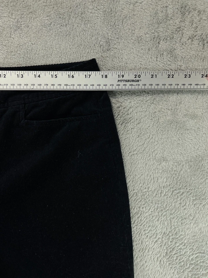 CHAPS Mujer 12 Pantalones Azul Marino Pana Chino Tiro Alto 39x28 Planos Damas Foto 4 de 4