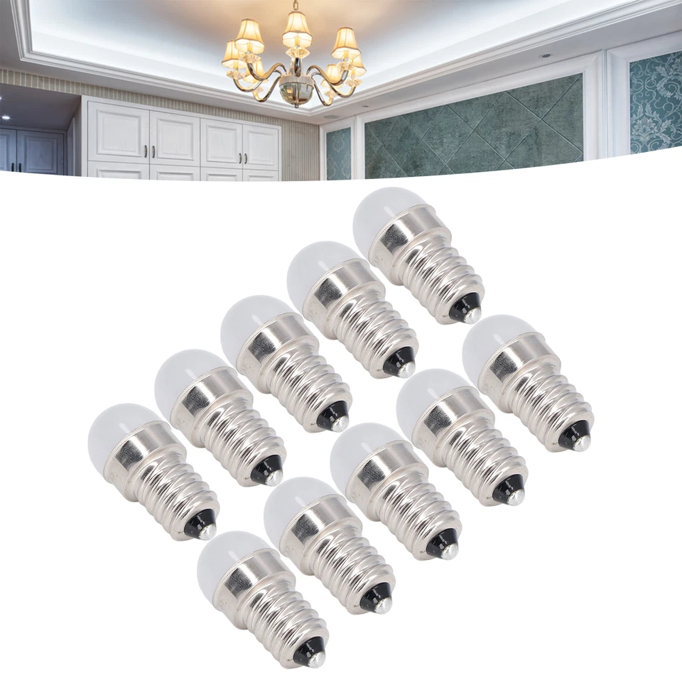 10x E14 Bulbs Warm White Light LED Bulb For Ceiling Wall Lamp 500lm 1.5W 24V AC - Image 4 of 4