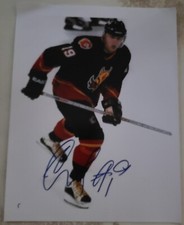 Chuck Kobasew Autographed Signed Calgary Flames 8x12 Photo *Damage On Top... COA