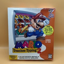 Mario Teaches Typing 2 - PC/MAC CD-ROM - Factory Sealed - Brand New - CompUSA