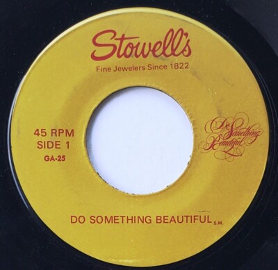 Rare Stowell's Jewelers Promotional 45 Soft Pop Jingles