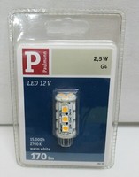 Led Leuchtmittel Stiftsockellampe 2,5W G4 RöHre 170Lm 12V Warmweiß 2700K Paulman
