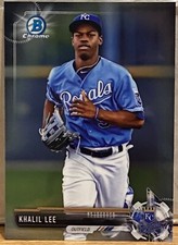 2017 Bowman Chrome Baseball Prospect Khalil Lee #BCP218 Kansas City Royals