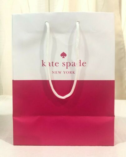 5 NEW AUTHENTIC KATE SPADE SMALL SHOPPING PAPER GIFT BAGS 10” x 8” x 4.5” - Picture 2 of 4