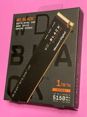 Western Digital WD_BLACK SN770 1TB M.2 NVMe Internal SSD (WDS100T3X0E)