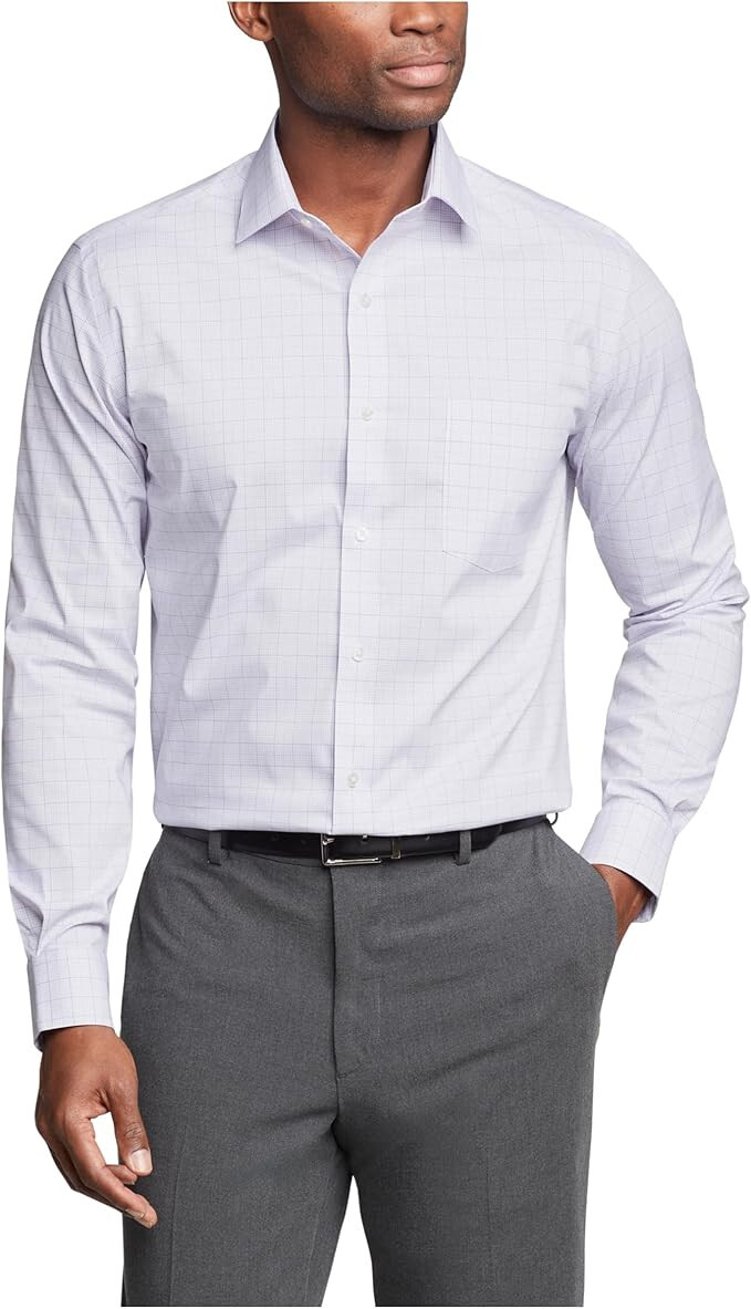 fitted lace wedding dress Van Heusen Mens Regular Fit Flex Collar Dress Shirt , Size Large – Vanessa  Jane