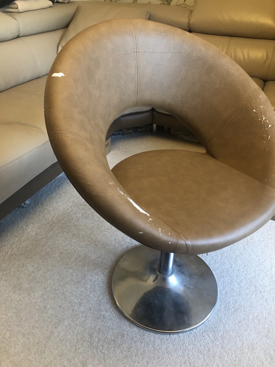 DWELL Tenti Dining Chair, Tan, pc, RRP £119 UK