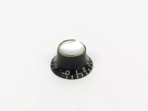 VTG 1966 Gibson SG Black Top Hat Reflector Knob Volume Tone Black NO LETTERING