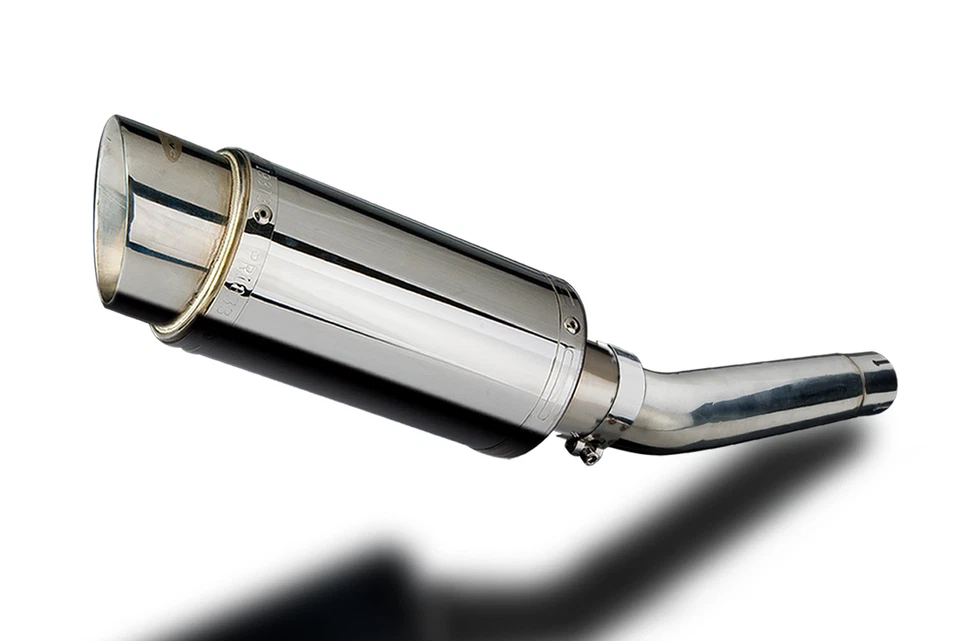 Yamaha YZF600R Thundercat 95-07 круглый глушитель из нержавеющей стали 8 дюймов - Изображение 2 из 4