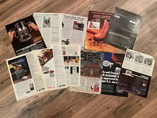 Lot of 11 Vintage 1984 car tools Bosch Texaco Kmart Advertising Print Ad Art Pic