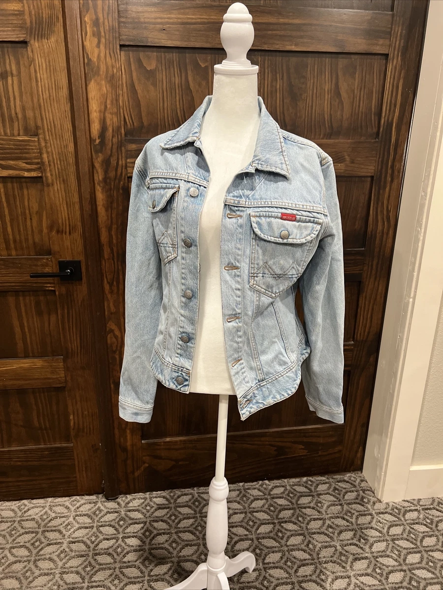 Jean jacket top with white stars
