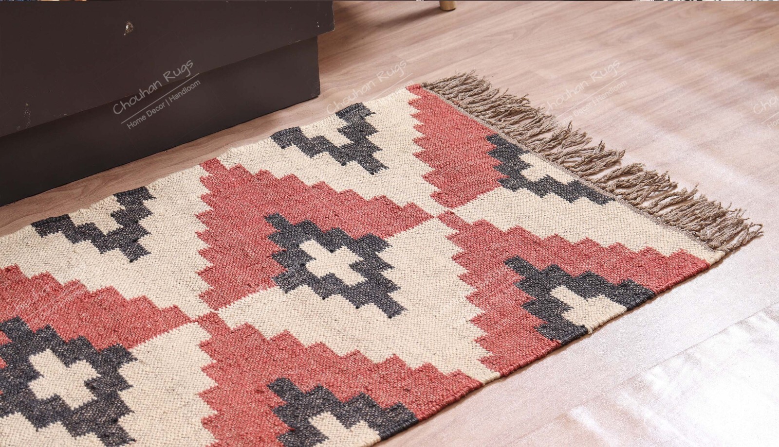 Art Deco Runner Rugs 2.5 x 16 Feet Multicoloured Abstract Hand Woven