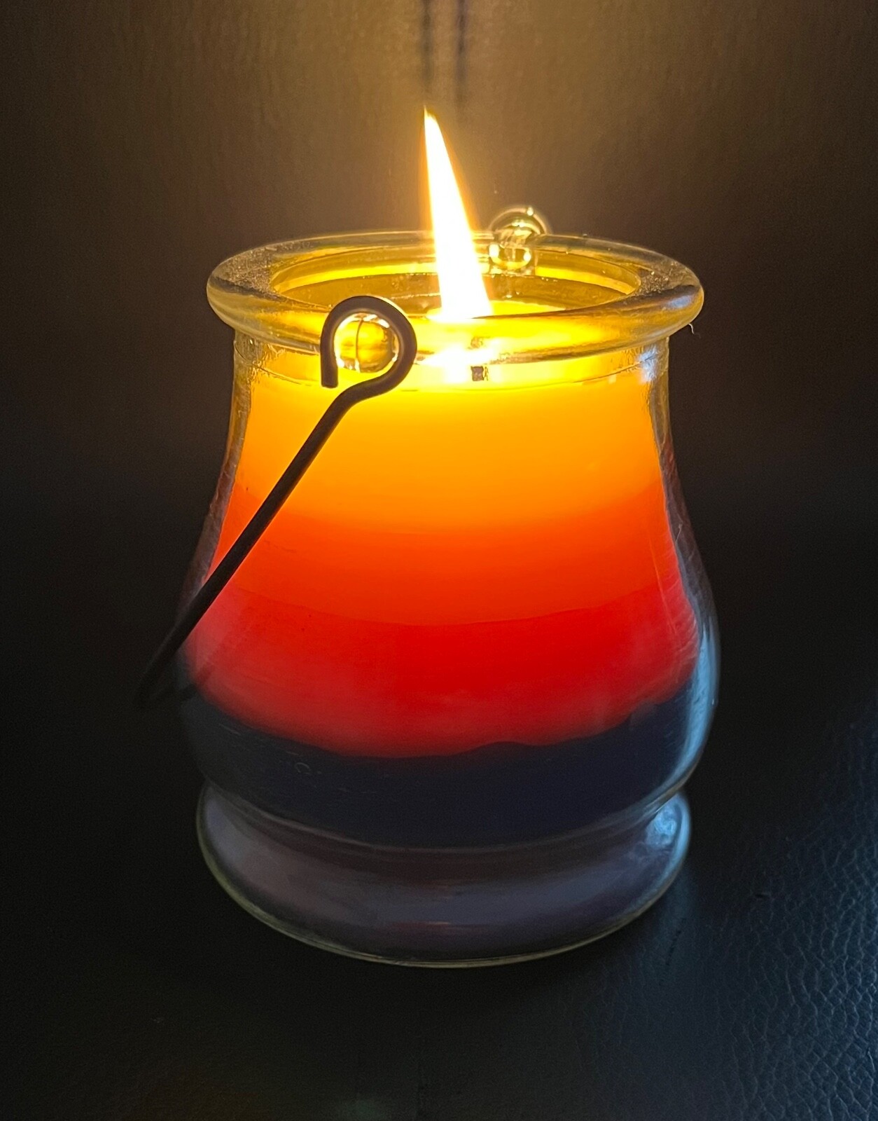 Regenbogen Kerzen im Glas mit Citronella Duft Outdoor Valentinstag Muttertag