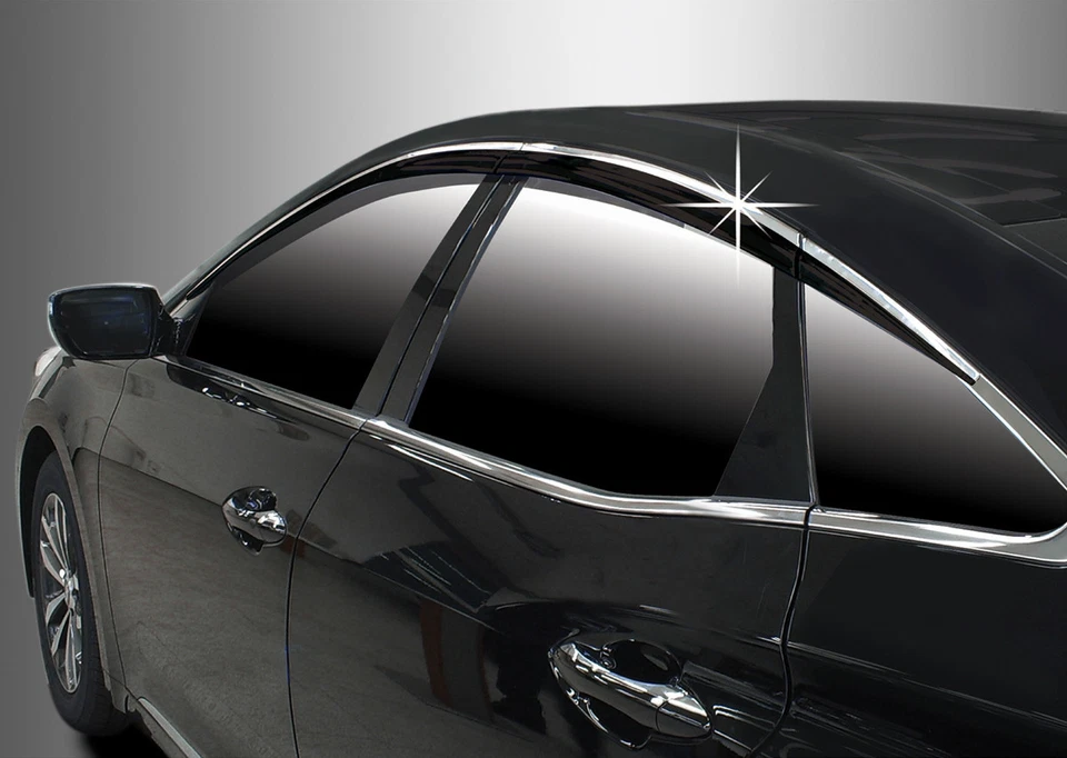 Visera de puerta premium protector de ventilación de lluvia ventana 6 piezas UPS D941 para KIA Optima 2016~2020 Foto 4 de 4