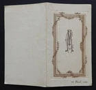 Antique MENU (28 April 1920) Loire Salmon, Château Lafue 1904...