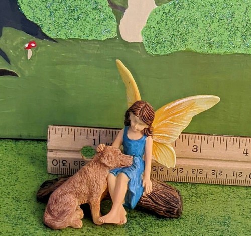Miniatura Good Boy Hada con Perro Hada Jardín Miniatura Jardín NUEVO - Imagen 6 de 6