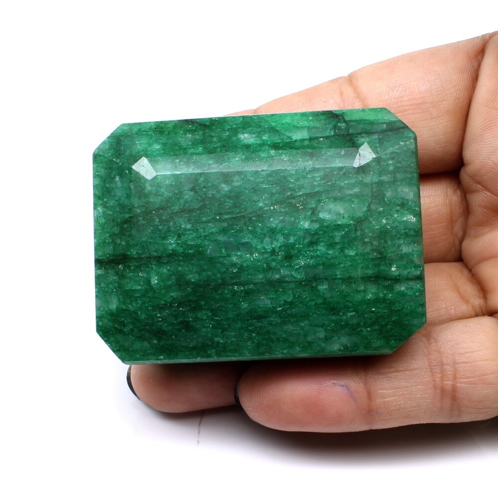 536Ct Natural Brazilian Green Emerald Faceted Gemstone | eBay
