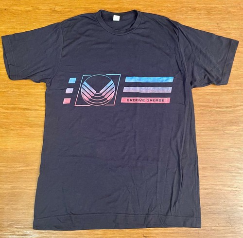 Retro Band T-Shirt - Navy Blue - Tultex Unisex Cotton-Poly Blend - XL