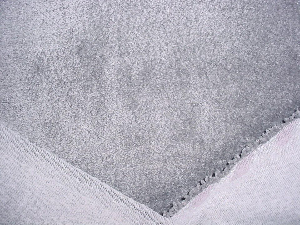 6Y Holly Hunt 213 Lionheart Dove Grey Outdoor Chenille Drapery Upholstery Fabric - Image 3 of 3