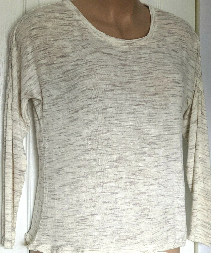 Pijama Hue Top Jersey Malha Espaço para Dormir Corante Manga Longa Off White Tamanho Grande - Imagem 2 de 4