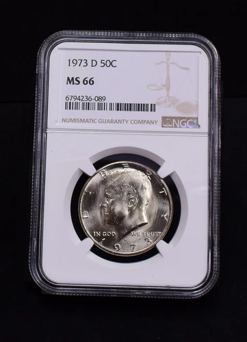 1973-D Kennedy Half Dollar - NGC MS66 (#56448-L)