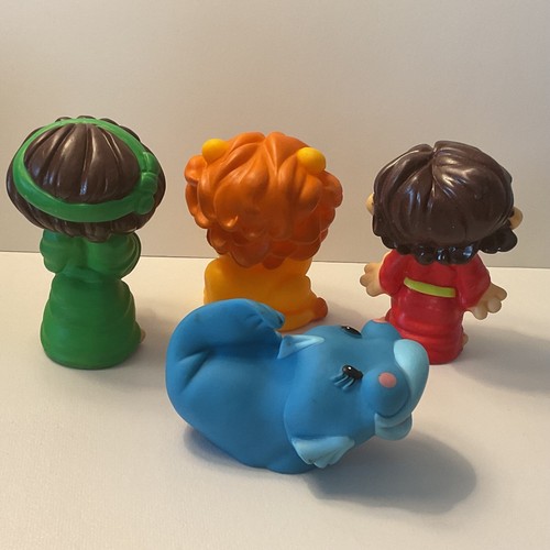 Jonah & The Big Fish Tales Set of 4 Rubber Figures 4” Tall 1999 Chariot Victor - Picture 7 of 10