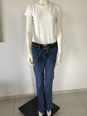 REIKO Damen Jeans Schlagjeans Flare Jeans Gr. 31 TOP 